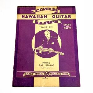 Moyer’s Hawaiian Guitar Folio Volume One 1930s Vintage Sheet Music Booklet 🎶🌺